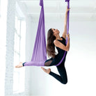 Yoga Swing Aerial Hammock - 4.4 Yard Nylon Hanging Sling for Inversions - Purple