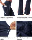 29"/31"/33"/35"/37" Women Bootleg/Wide Legs High Waist Yoga Pants Tummy Control Bootcut Workout Flared Out Pockets
