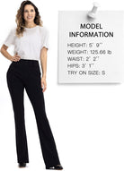 Yoga Dress Pants for Women Work Bootcut Yoga Pants Stretchy Business Casual Slacks with 6 Pockets
