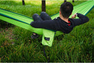 Double Camping Hammock, Lightweight Portable Parachute (2 Tree Straps 16 LOOPS/10 FT Included) 500Lbs Capacity Hammock for Backpacking, Camping, Travel, Beach, Garden
