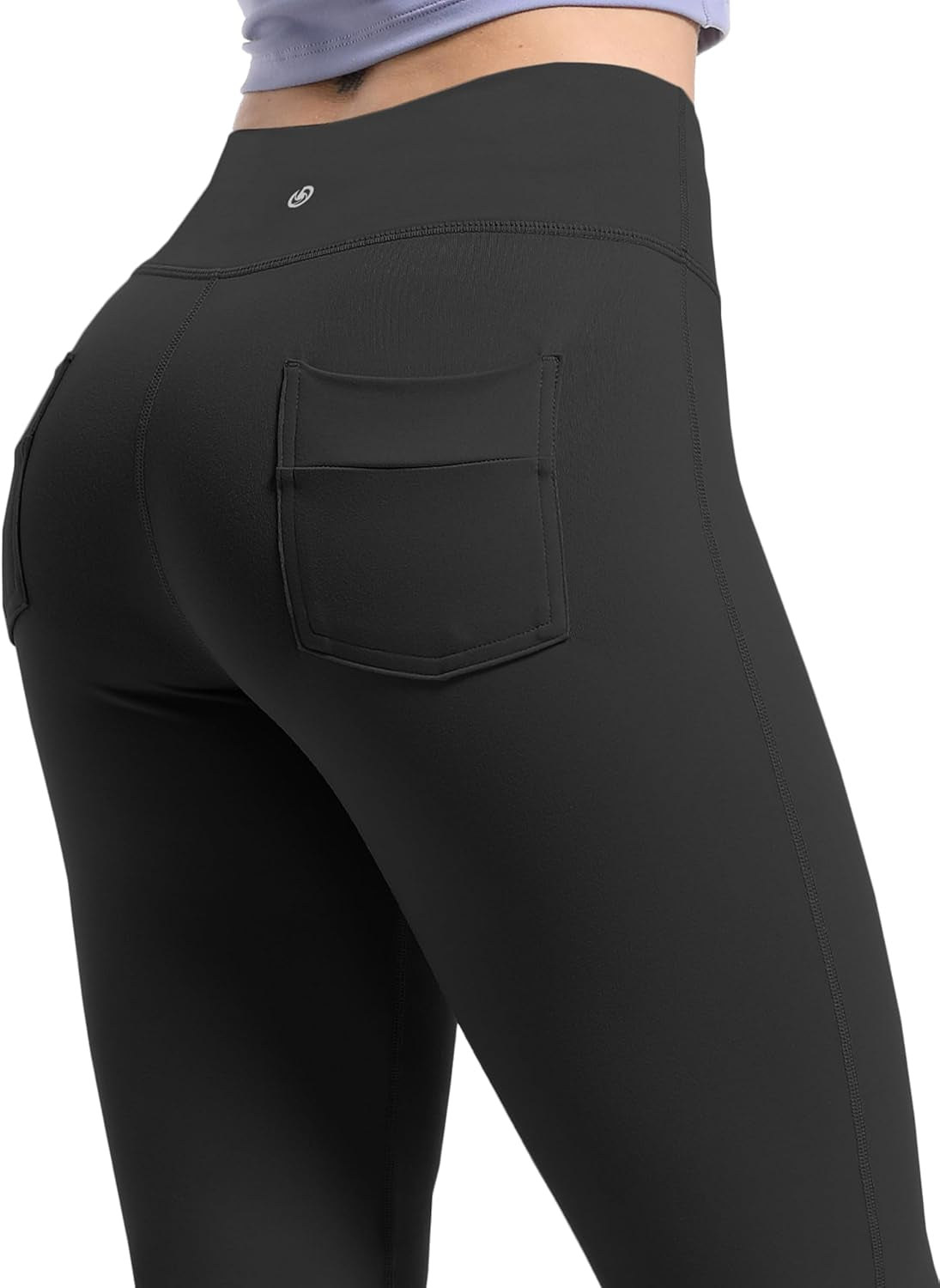 29"/31"/33"/35"/37" Women'S High Waist Straight Leg Yoga Pants Tummy Control Workout Pants with Pockets