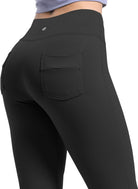 29"/31"/33"/35"/37" Women'S High Waist Straight Leg Yoga Pants Tummy Control Workout Pants with Pockets