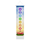 Seven Chakra Tapestry ,Hippie Mandala Chakras Wall Hanging , Yoga Meditation Tapestries for Spiritual Room Decor , 12.8"X 51.2"