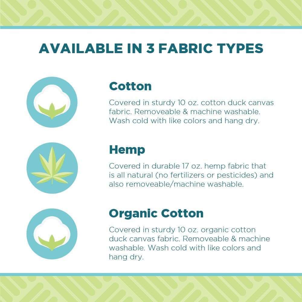 Meditation Cushion Mat Set - Zafu Floor Pillow Organic Buckwheat Pillow + Cotton Filled Zabuton Prayer Pad - Meditation Pillow Yoga Knee Pad - Made in USA - 14" round or 18" Oval