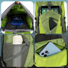 Wintming 75L Hiking Backpack with Rain Cover Waterproof Camping Backpack Shoes Warehouse for Men Women