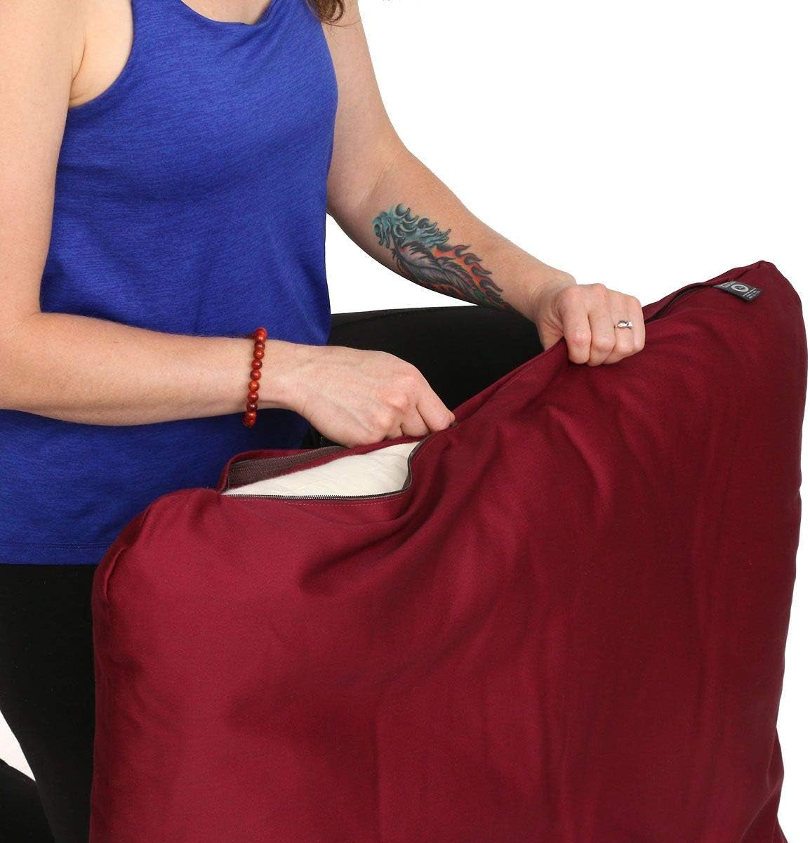 Zabuton Meditation Mat - (Burgundy)