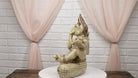 Ebros 11" Tall Hindu Ganesha in Meditation Holding Bowl Conch and Lotus Statue