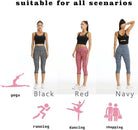 Women'S High Waist Biker Shorts Running Gym Compression Spandex Shorts Side Pockets Yoga Capri Leggings