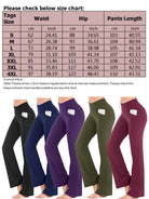 Avamo Women'S Bootcut Yoga Pants with Pockets Moisture-Wicking High Waist Bootleg Gym Fitness Trousers plus Size Pant Stretch Yoga Workout Pants for Women