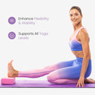 Pink EVA Yoga Block - 3X6X9 Inches