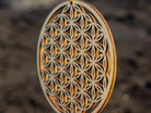 5.31" Flower of Life Wall Art, Sacred Geometry Wall Art, Wooden Wall Art Decor, Yoga Wall Art Hanging, Laser Cut Artwork, Wall Sculpture Symbol, Gift Purpose, Car Hanger