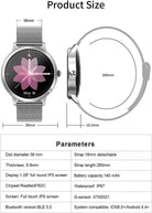 Smart Watch for Women,  Fashion Fitness Watch with Heart Rate Blood Pressure Sleep Tracker Pedometer Multiple Sport Modes, Waterproof, Sport Smartwatch Sync with Google Fit, Ios & Android App
