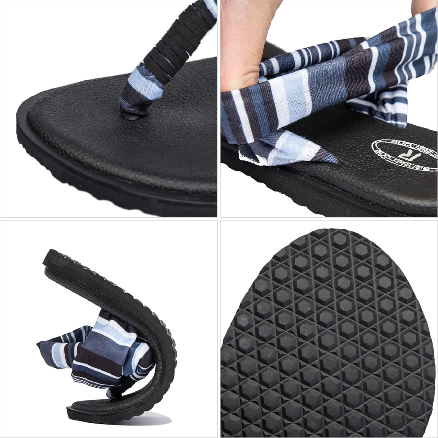 Women'S Yoga Mat Flip Flops Casual Flat Summer Beach Sandals