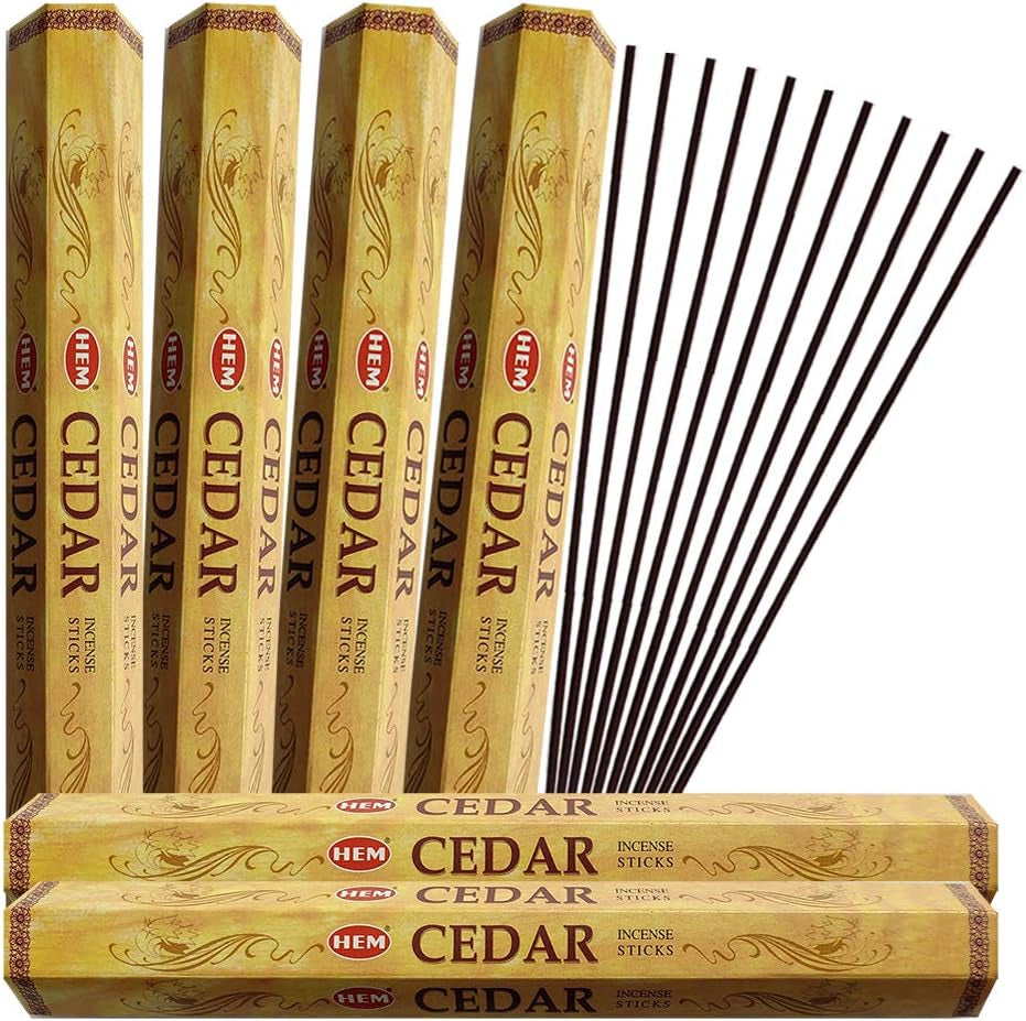 Cedar Incense Sticks & Holder Bundle
