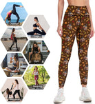 Women'S Yoga Pants Thanksgiving Turkey Pumpkin Tummy Control Leggings High Waisted Yoga Pants Workout Yoga Leggings