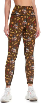 Women'S Yoga Pants Thanksgiving Turkey Pumpkin Tummy Control Leggings High Waisted Yoga Pants Workout Yoga Leggings