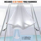 551.15 Lbs Yoga Swing Stand Hammock Aerial Silk Kit Load Yoga Frame White