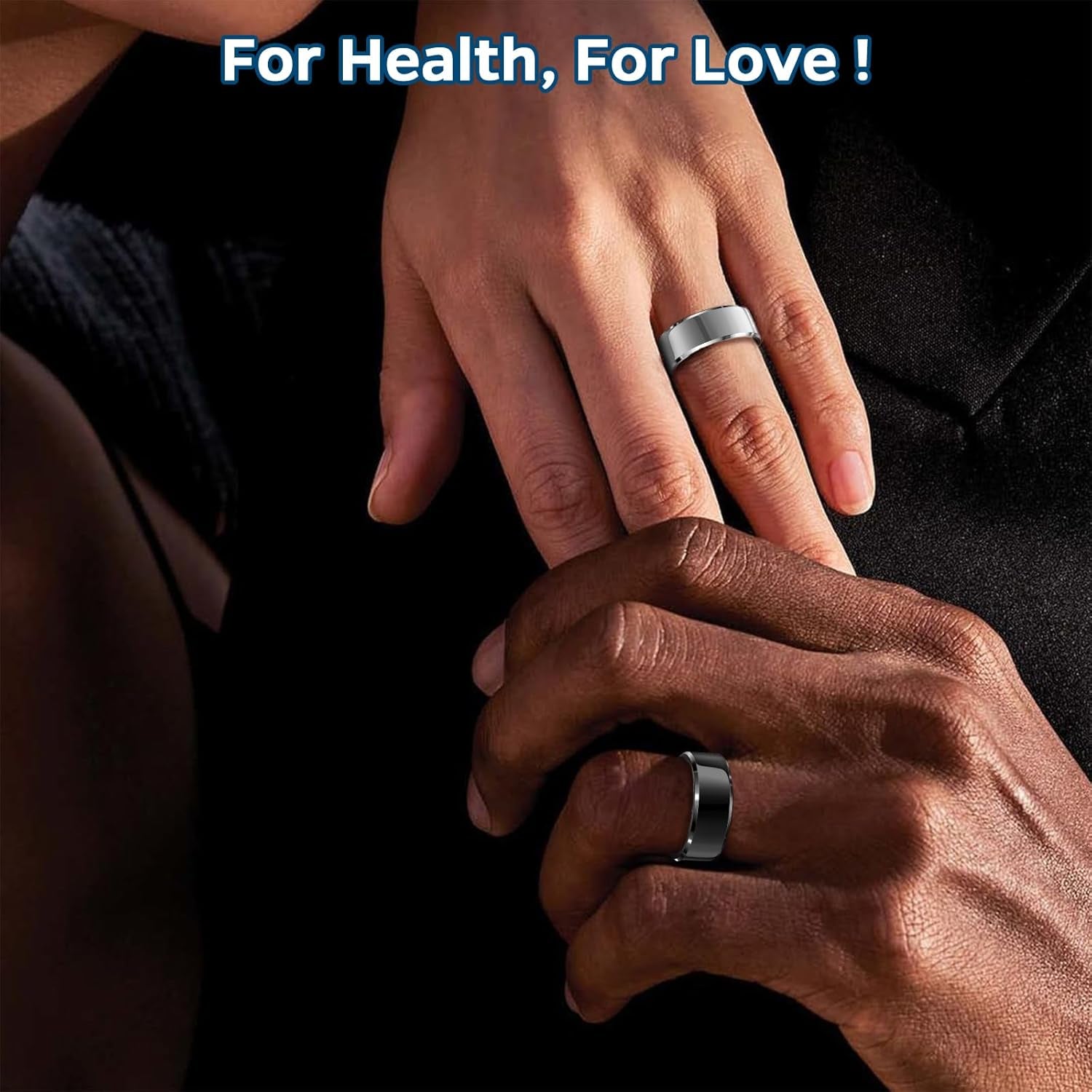 Smart Health Tracker Ring with Sleep Monitoring, Heart Rate, and Air Gestures