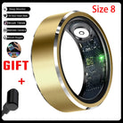 Smart Ring Gesture Control Function 5ATM Waterproof Heart Rate Blood Pressure Oxygen Sleep Monitoring Sports Fitness Smart Ring