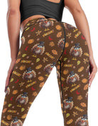 Women'S Yoga Pants Thanksgiving Turkey Pumpkin Tummy Control Leggings High Waisted Yoga Pants Workout Yoga Leggings