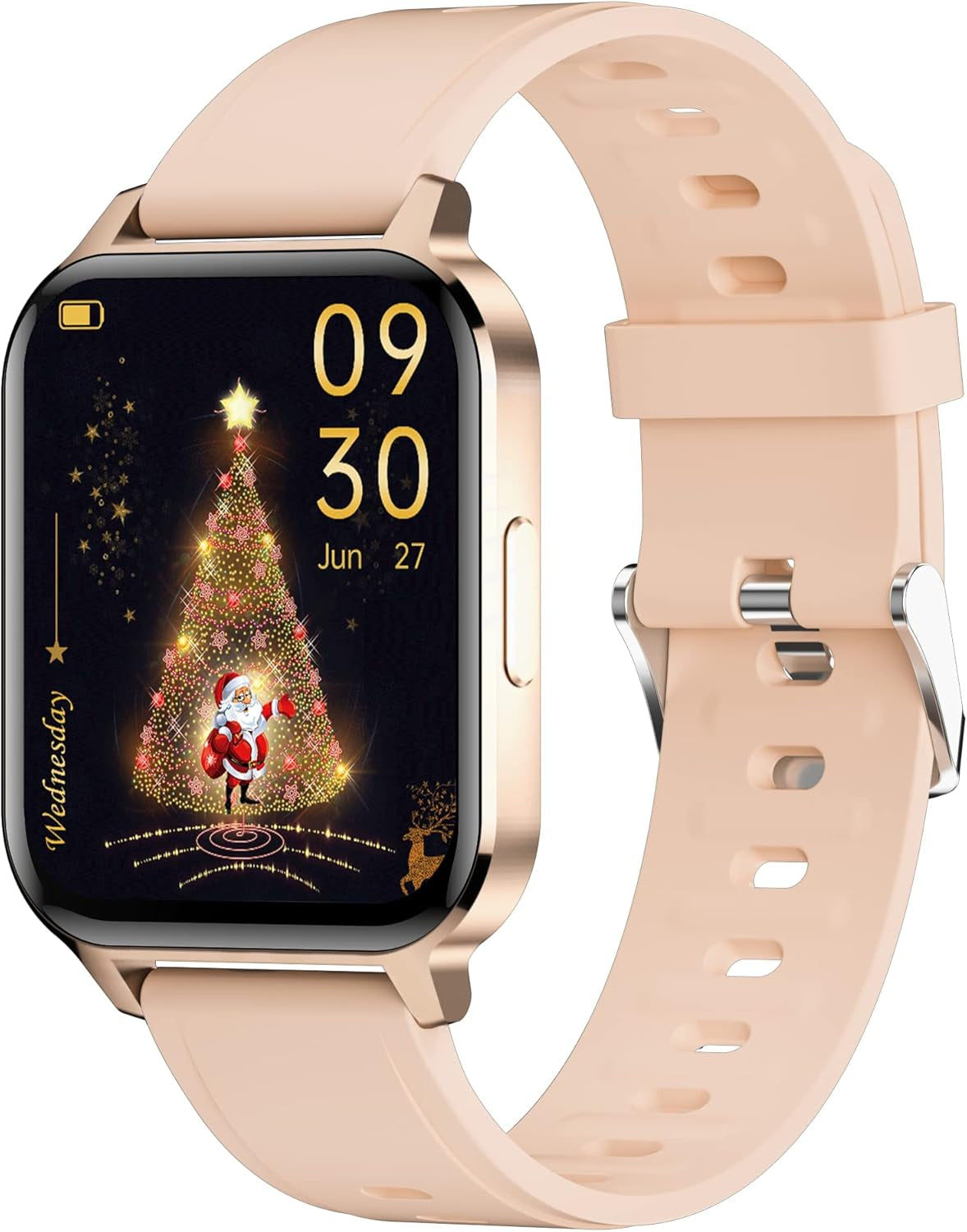 Smart Watch, 1.7" Smartwatch for Android and Ios Phones, Fitness Tracker with with Full Touch Color Screen Heart Rate and Sleep Monitor Pedometer, IP68 Waterproof Smart Watch for Women Men