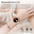 Smart Watch for Lady 1.28'' Bluetooth Call Blood Pressure DIY Custom Dial Sport Fitness Bracelet Waterproof Men Smartwatch Women