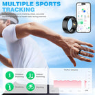 Smart Rings for Women Men, Sleep Tracker, Step Tracker, No Subscription Fee, IP68 Waterproof Smart Ring for Ios & Android (Black 11#)
