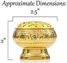 Premium Bundle of Hand Carved Brass Incense Holder with Frankincense Resin. Comes with 10 Charcoal