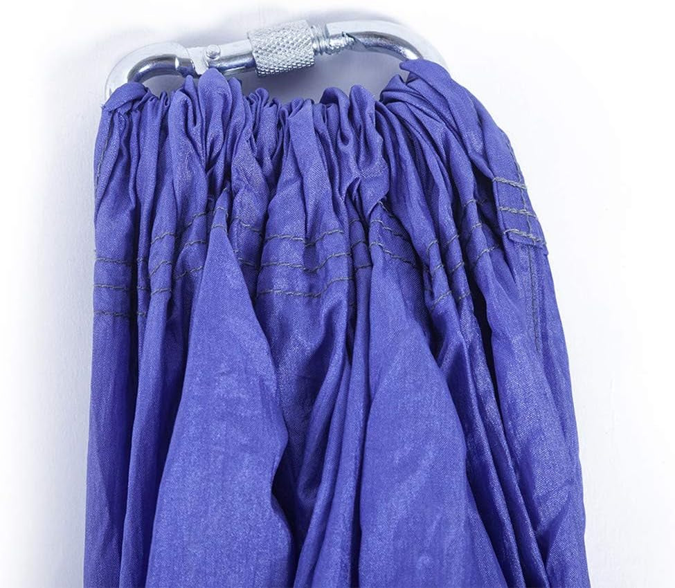 Anti-Gravity Aerial Yoga Hammock Swing – Six Handles Sling Pilates Set Kit Include Steel Carabiners Extension Straps No Ceiling Hanging Mount for Home & Gym Fitness
