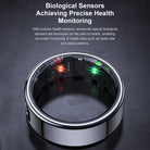 R11 Smart Ring BT 5.2 with Display Screen/Touch Wireless Charging 5 ATM Waterproof for Men Women for Android/Ios
