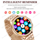 Smart Watch for Lady 1.28'' Bluetooth Call Blood Pressure DIY Custom Dial Sport Fitness Bracelet Waterproof Men Smartwatch Women