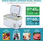 12 Volt Refrigerators, 21Liter(23Qt) RV Refrigerator with 12/24V DC & 110-240V AC, Portable Refrigerator Freezer Fridge Cooler for Car, Camping, Travel, Fishing
