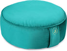 Buckwheat Meditation Cushion round Zafu Yoga Pillow - Zafu Meditation Cushion Velvet with Zippered Organic Cotton Liner to Add or Remove Hulls | Machine Washable - Free Carry Bag (Emerald)