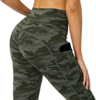 Camo Yoga Pants with Pockets for Women Workout Athletic Peach High Waist Yoga Leggings for Women Butt Lift,S