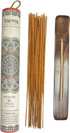 Premium Vanilla Incense Sticks, 5 Set Gift Pack with a Free Holder in Each Box. Includes 150 Sticks and Five Incense Burners | Perfect for Home Decor and Gifts.