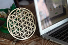 5.31" Flower of Life Wall Art, Sacred Geometry Wall Art, Wooden Wall Art Decor, Yoga Wall Art Hanging, Laser Cut Artwork, Wall Sculpture Symbol, Gift Purpose, Car Hanger