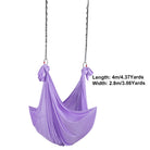 Yoga Swing Aerial Hammock - 4.4 Yard Nylon Hanging Sling for Inversions - Purple