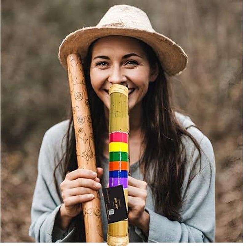 Large Rain Stick for Meditation Musical Instrument Rainstick for Adults Percu...