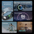Smart Ring Gesture Control Function 5ATM Waterproof Heart Rate Blood Pressure Oxygen Sleep Monitoring Sports Fitness Smart Ring