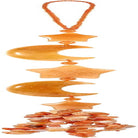 Handmade Crystal Stones Hanging Ornaments Star & Moon Charms Car Ornament for Chakra Healing Yoga Meditaiton Fengshui Window Decoration, Red