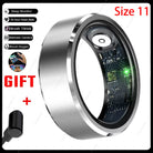 Smart Ring Gesture Control Function 5ATM Waterproof Heart Rate Blood Pressure Oxygen Sleep Monitoring Sports Fitness Smart Ring