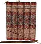 Premium Patchouli Incense Sticks, 5 Set Gift Pack with a Free Holder in Each Box. Includes 150 Sticks and Five Incense Burners | Perfect for Home Decor and Gifts.