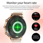 Smart Watch for Lady 1.28'' Bluetooth Call Blood Pressure DIY Custom Dial Sport Fitness Bracelet Waterproof Men Smartwatch Women