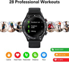 BT2 Pro Smart Watch for Men Compatible with Samsung Iphone Android Phones (Dial/Answer Call) Built-In Music Player, Voice Assistant, Real-Time Heart Rate & Sleep Monitor, Black