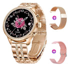 Smart Watch for Lady 1.28'' Bluetooth Call Blood Pressure DIY Custom Dial Sport Fitness Bracelet Waterproof Men Smartwatch Women