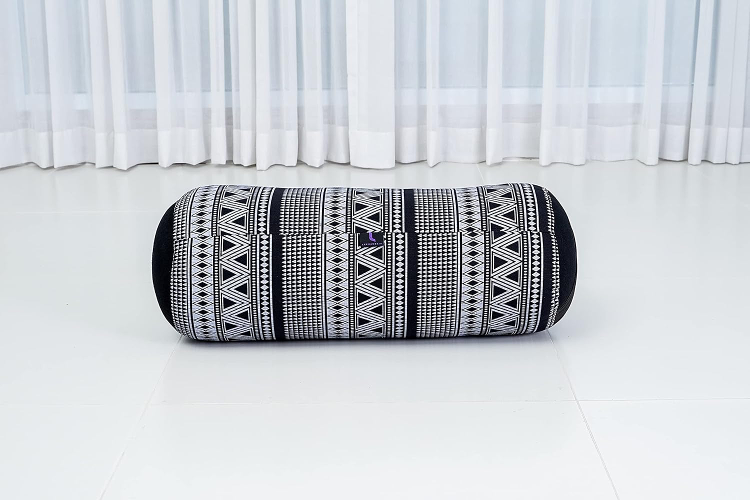 Yoga Bolster - Standard Size – Large Meditation Cushion, Tube Pillow for Comfortable Reading, Pilates Equipment, Kapok Filling, 24 X 10 X 10 Inches