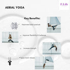 Aerial Yoga Hammock Kit- Yoga Swing Multicolor 5 Yards-Flying Yoga Include Daisy Chain,Carabiner and Pose Guide