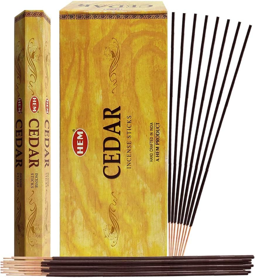 Cedar Incense Sticks & Holder Bundle