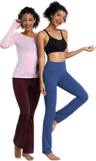29"/31"/33"/35"/37" Women'S High Waist Straight Leg Yoga Pants Tummy Control Workout Pants with Pockets
