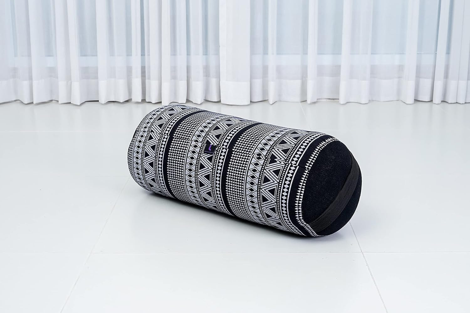 Yoga Bolster - Standard Size – Large Meditation Cushion, Tube Pillow for Comfortable Reading, Pilates Equipment, Kapok Filling, 24 X 10 X 10 Inches